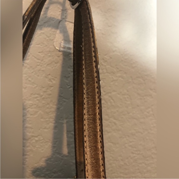 Michael Kors Large Tote Coated Canvas Leather Tech Handbag Black Jet Set - Picture 11 of 14